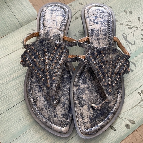 FOOKS Shoes - Fooks sandals blue/silver size 37 (7)